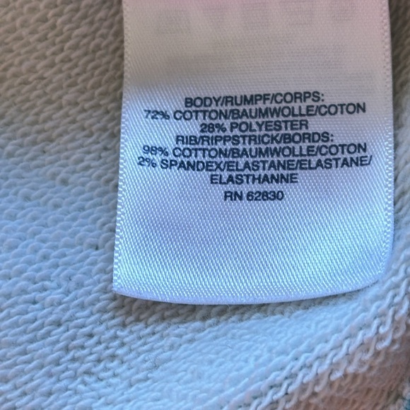 Lands’ End Serious Sweats aqua/white tie-dye sweatshirt, size XS (2–4) - Picture 6 of 7